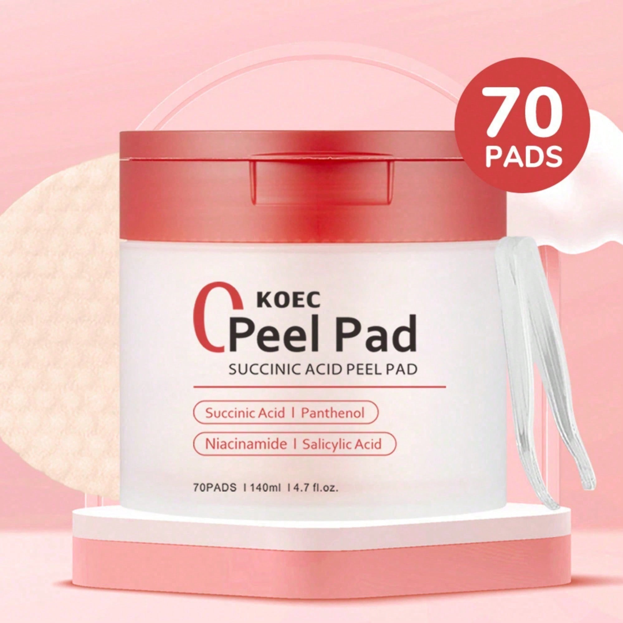 Toner Pads Red Succinic Acid P - Skincare Non Comedogenic review and price